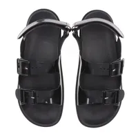 グッチ ミニダブルG ラバー サンダル 41 メンズ ブラック 660243 GG