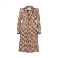 グッチ コットン ロングコート 50 メンズ ベージュ 676015 ザ ハッカー