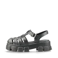 プラダ ラバー サンダル 7 メンズ カーキ G36921 モノリス 三角ロゴ