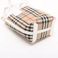 バーバリー ノバチェック ロンドン ミニ キャンバスxレザー 2WAY