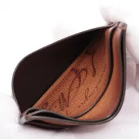 ベルルッティ カリグラフィ レザー カードケース ブラウン A4250410