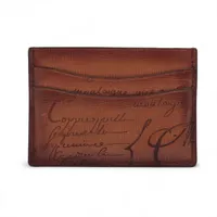 ベルルッティ カリグラフィ レザー カードケース ブラウン A4250410