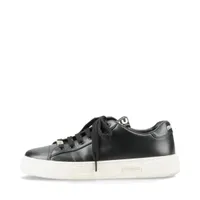 ミュウミュウ レザー スニーカー 38 レディース ブラック×ホワイト