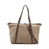 プラダ サフィアーノキュイール レザー 2WAYハンドバッグ ベージュ