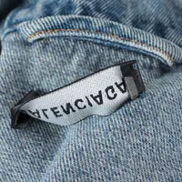 バレンシアガ 19年 コットン×ポリエステル デニムジャケット 46