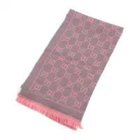 バレンシアガ×アディダス マフラー ウール×アクリル レッド A3758159