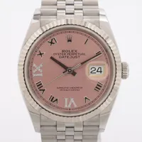 ロレックス デイトジャスト36 126234 SS×WG SS AT ピンク文字盤