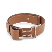 エルメス トゥナイト □J:2006年 ベルト 85 レザー ブラウン Sスタンプ ソルド品