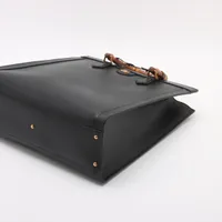 Gucci Bamboo Diana Pigskin 2 Way Handbag Black 703218 | eBay
