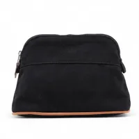 エルメス/ボリード/ポーチ/キャンバス/ブラック エルメス ボリードポーチミニ キャンバス ポーチ ブラック シルバー