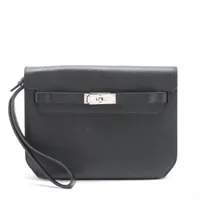 エルメス ケリーデペッシュ25 ヴォーエプソン ブラック シルバー金具 Y:2020年