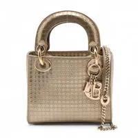 クリスチャンディオール レディディオール ミニ カナージュ パテント