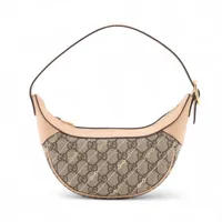 グッチ GGスプリーム PVCxレザー ショルダーバッグ ベージュ 774336