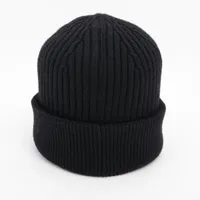 ロエベ F540257X23 ロゴ ニットキャップ ウール ブラック A4255104