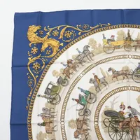 エルメス カレ90 LA PROMENADE DE LONGCHAMPS ロンシャンへの散歩