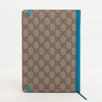 グッチ×ディズニー ドナルドダック ノート PVC ベージュ×ブルー