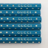 グッチ×ディズニー ドナルドダック 鉛筆 ウッド ブルー 662087 鉛筆6本