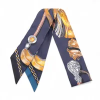 エルメス ツイリー Cavalcades 騎馬行進 スカーフ シルク マリーヌ