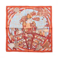 エルメス カレ45 Clic Clac クリッククラック スカーフ シルク