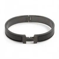 エルメス クリックHH ファン バングル GP ブラック A4257172｜中古