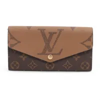 ヴィトン ジャイアントモノグラムリバース ポルトフォイユサラ M80726 マロン ロングウォレット RFID反応有