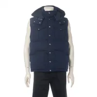 ノースフェイス ポリエステル×コットン ダウンベスト L メンズ