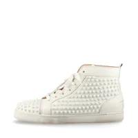 クリスチャンルブタン スパイクスタッズ レザー ハイカットスニーカー