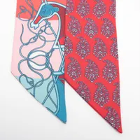 エルメス ツイリー Coup de Fouet au Bloc 鞭 スカーフ シルク レッド