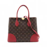 ヴィトン モノグラム フランドリン M41596 ブラウンxレッド