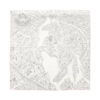 エルメス カレジェアン スカーフ カシミヤ×シルク カレジェアン CHEVAL