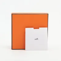 エルメス カージュドアッシュ Hキューブ ネックレス GP シルバー