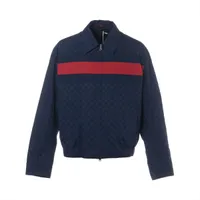 グッチ ミケーレ期 ラムスキン レザージャケット 54 ブラック×レッド