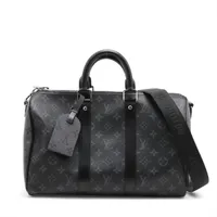 ヴィトン モノグラム エクリプス キーポル バンドリエール35 M46655 ブラック RFID反応あり