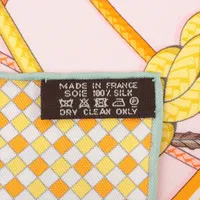 エルメス カレ90 Fouets et Badines 鞭とグリップ スカーフ シルク