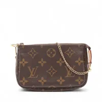 ヴィトン モノグラム ミニポシェットアクセソワール M58009 ブラウン