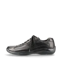 Prada Sport Leather x fabric Sneakers 9 Men's Black DNC096 Logo