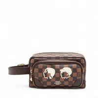 ヴィトン×NIGO ダミエ フレンドシップ ドップキット N40800 ブラウン RFID反応あり