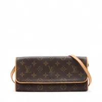 ヴィトン モノグラム ポシェットツインGM M51852 ブラウン