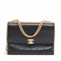 CHANEL シャネル マトラッセ Wホック　　　2月15日限定出品　お早めに！ シャネル マトラッセ25 キャビアスキン ダブルフラップ ダブルチェーン