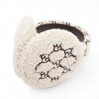 フェンディ FFロゴ イヤーマフ カシミヤ グレー ズッカ ニット編み