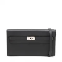 エルメス ケリーウォレット トゥーゴー ヴォーエプソン ブラック シルバー金具 Z:2021年