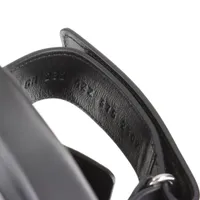 エルメス シプレ レザー サンダル 37.5 レディース ブラック×ホワイト