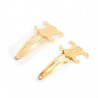 エルメス アイリーン バレッタ メタル×GP ゴールド×シルバー ヘア