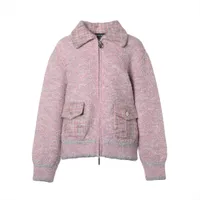 CHANEL P21873V01381 アルパカ混 ニット ジャケット シャネル ココボタン 25/26AW ウール×シルク×アルパカ ニット
