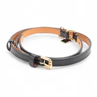 ヴィトン M9578 サンチュール クチュール ベルト レザー ブラック