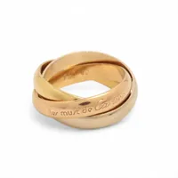 カルティエ トリニティ リング 750(YG×PG×WG) 7.2g 49 A4271598｜中古