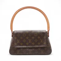 ヴィトン モノグラム ミニルーピング M51147 ブラウン