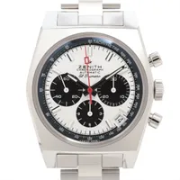 ゼニス エルプリメロ クロノマスター リバイバル 03.A384.400/21.M384 SS SS AT ホワイト文字盤