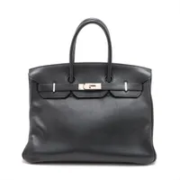 エルメス バーキン35 ルトゥルネ エヴァーグレイン ブラック シルバー金具 □N:2010年