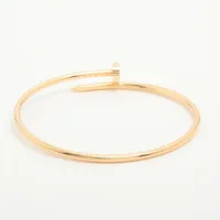 カルティエ ジュストアンクル SM ブレスレット 750(PG) 10.0g 17 歪み